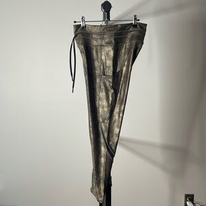 Zyia distressed copper luxe drawstring